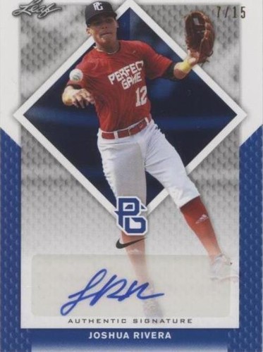 2016 Leaf Perfect Game National Showcase - Joshua Rivera #BA-033