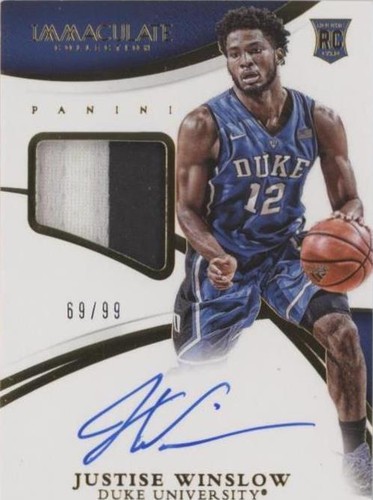 2015 Panini Immaculate Collection Collegiate - Justise Winslow #344