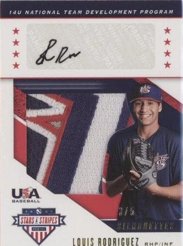 2019 Panini USA Baseball Stars & Stripes - Louis Rodriguez #USA-GW