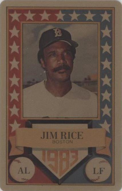1983 Perma-Graphics/Topps Credit Cards - Jim Rice #150-ASN8304