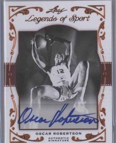 2011 Leaf Legends of Sport - Oscar Robertson #BA-60