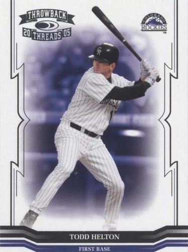 2005 Donruss Throwback Threads - Todd Helton #167