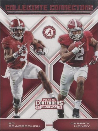 2018 Panini Contenders Draft Picks Bo Scarbrough Derrick Henry #4