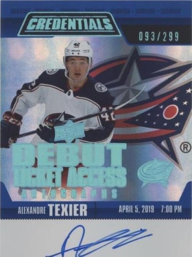 2019-20 Upper Deck Credentials - Alexandre Texier #RTAA-AT