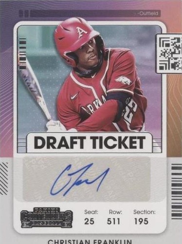 2021 Panini Contenders - Christian Franklin #DT2-CF