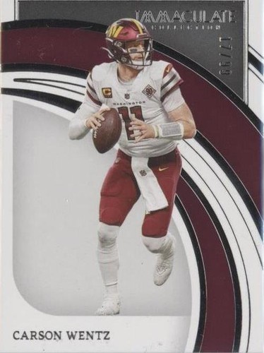 2022 Panini Immaculate Collection Carson Wentz #95
