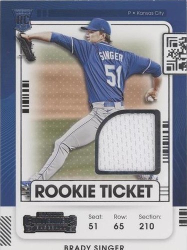 2021 Panini Contenders - Brady Singer #RTJ-BS