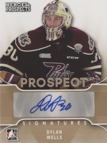 2015-16 Leaf In the Game Heroes & Prospects - Dylan Wells #PS-DW1