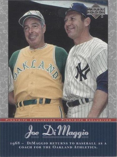 2001 SP Authentic UD Exclusives Mickey Mantle Joe DiMaggio