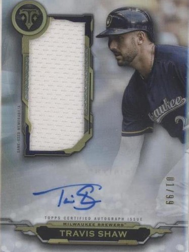 2019 Topps Triple Threads - Travis Shaw #AUJR-TS