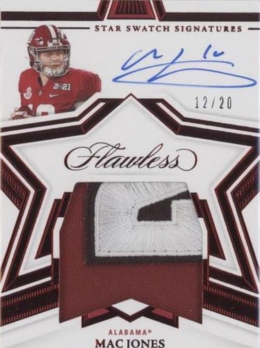 2022 Panini Flawless Collegiate Mac Jones #SS-MAC