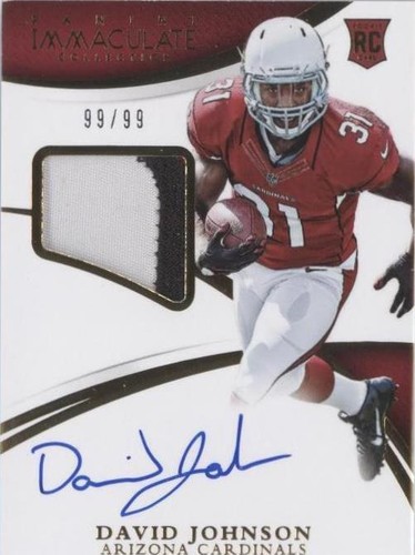 2015 Panini Immaculate Collection David Johnson #142