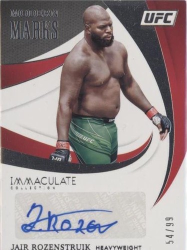2021 Panini Immaculate Collection UFC - Jairzinho Rozenstruik #MM-JRZ