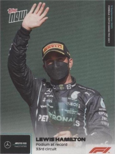 Lewis Hamilton 2024 Topps Now #39 F1 Mercedes AMG F1 Record