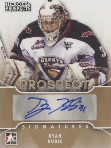 2015-16 Leaf In the Game Heroes & Prospects - Ryan Kubic #PS-RK1