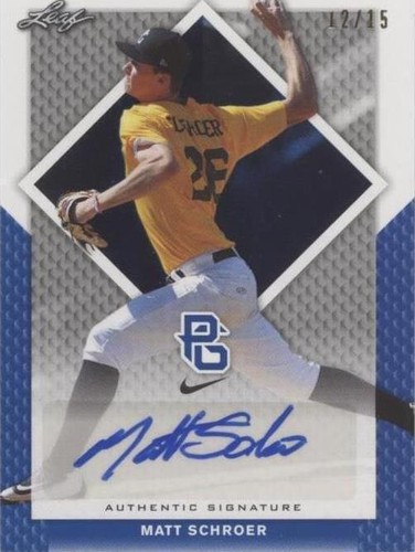 2016 Leaf Perfect Game National Showcase - Matt Schroer #BA-275