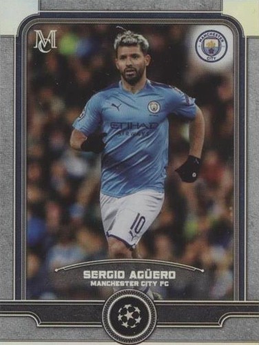 2019-20 Topps Museum Collection UCL Sergio Aguero #13