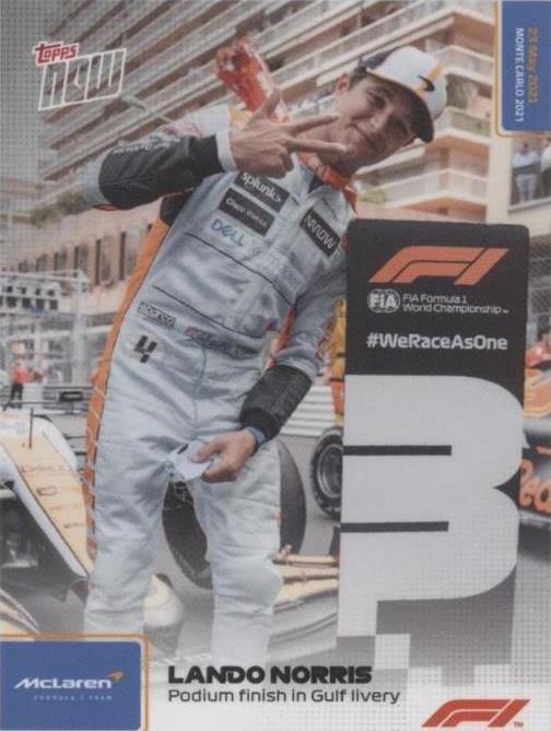 2021 Topps Now F1 - Lando Norris #011