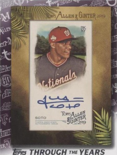 2021 Topps Transcendent Through the Years Dual Juan Soto