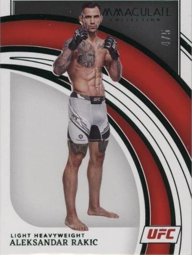 2022 Panini Immaculate Collection UFC - Aleksandar Rakic #12