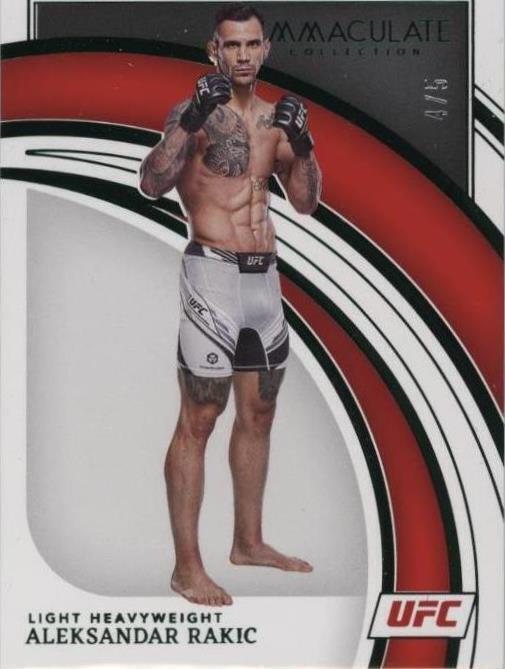 2022 Panini Immaculate Collection UFC - Aleksandar Rakic #12