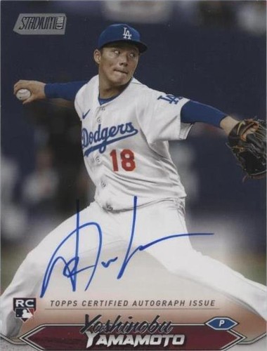 2024 Topps Stadium Club Yoshinobu Yamamoto RC | eBay