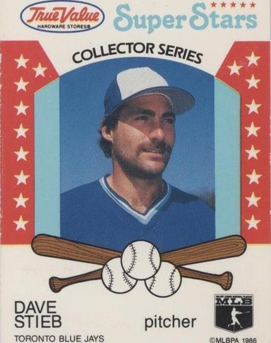 1986 True Value Hardware Super Stars - Dave Stieb #19