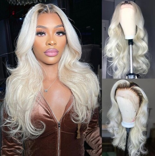 Platinum Blonde Body Wave 13x4 Lace Front Human Hair Wigs