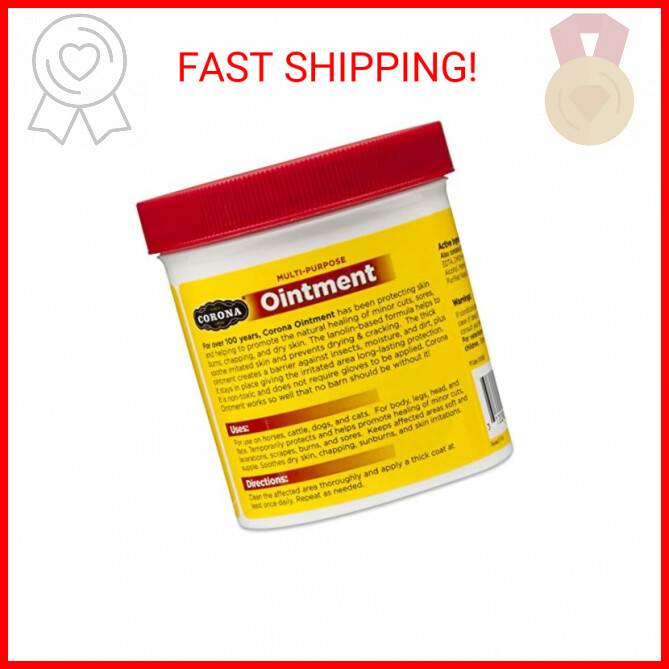 Corona Ointment for Horses | Lanolin-Based Formula Helps Sooth Irritation | 14 O