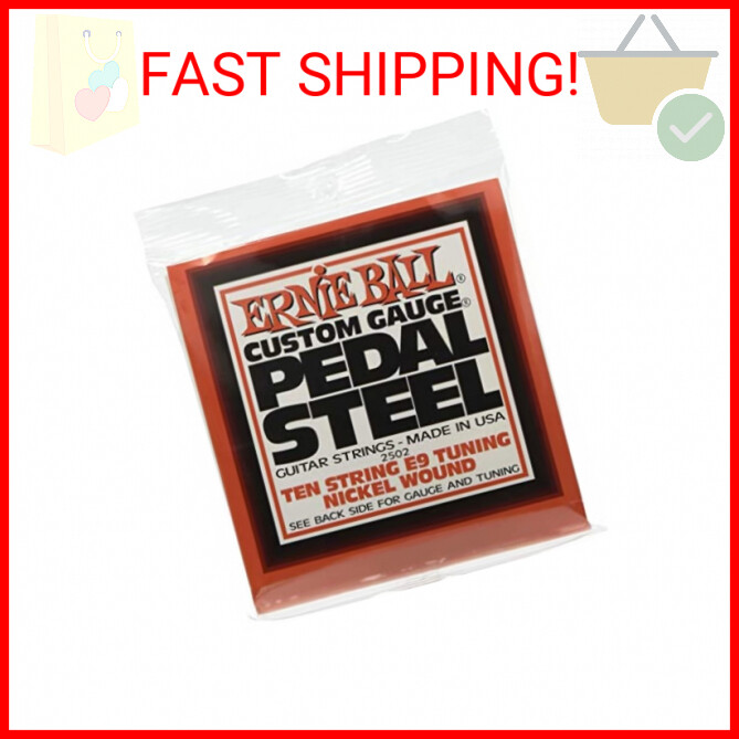 Ernie Ball Pedal Steel E9 Tuning Nickel Wound Guitar Strings, Gauge