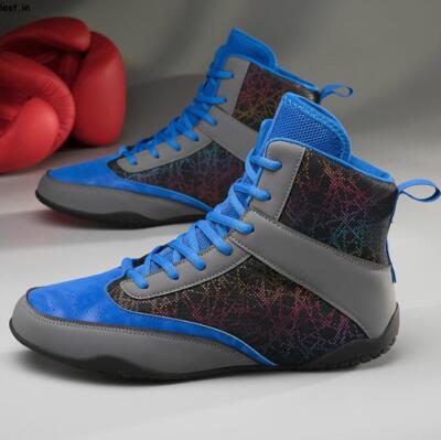 New Men Boxing Shoes Breathable Wrestling Shoes Fighting Professional Boots Gift