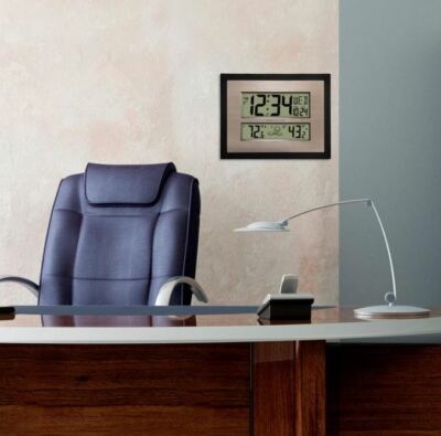 Better Homes & Gardens 11 in. Digital Atomic Wall Clock - Freeship