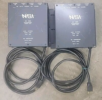 NSI ND 4600 4-Channel Dimmer Pack  Programmable Micro Plex, 2 Ea.