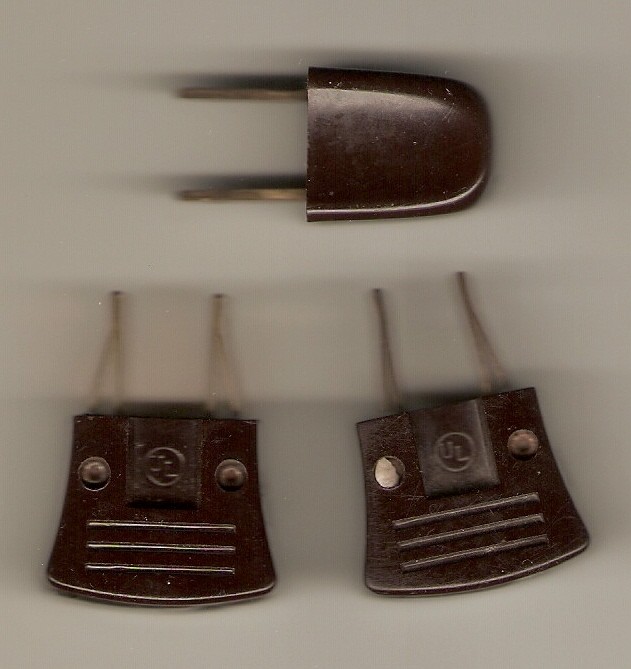 ANTIQUE BAKELITE PLUG-IN RECEPTACLE PROTECTORS, THREE INCLUDED