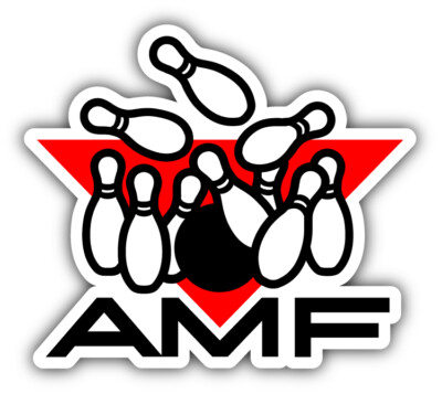 AMF Bowling Sport Car Bumper Sticker Decal
