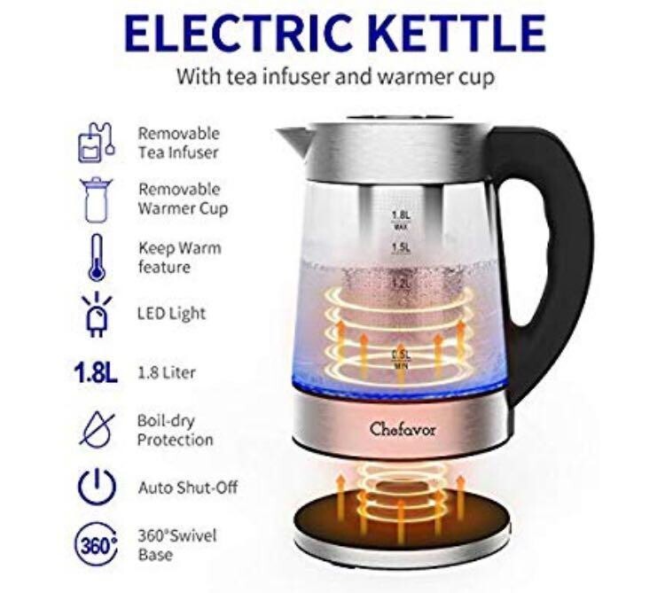 Aunt polly's electric hot water kettle 2025