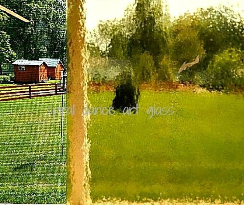 Wissmach COE 96 HONEY Cathedral Light AMBER Fusible Glass Sheet 3mm WF9611