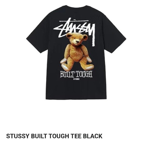 STUSSY BUILT TOUGH Tシャツ Mサイズ ブラック Stussy Built Tough Tee Black Men's - US
