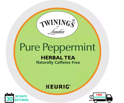 Twinings Pure Peppermint Keurig Tea K-cups YOU PICK THE SIZE
