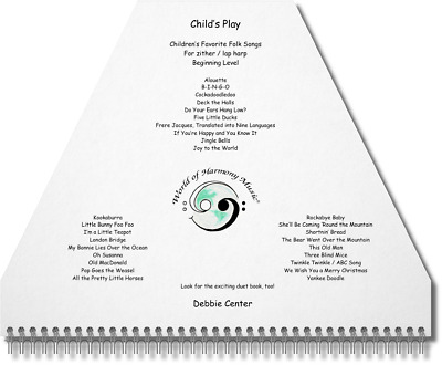 Zither Lap Harp Sheet Music ~ Child's Play; Children's Favorites