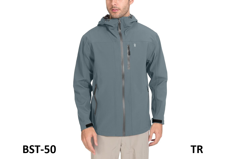Little Donkey Andy Men's Rain Hiking Jackets Waterproof Windproof Breathable, L
