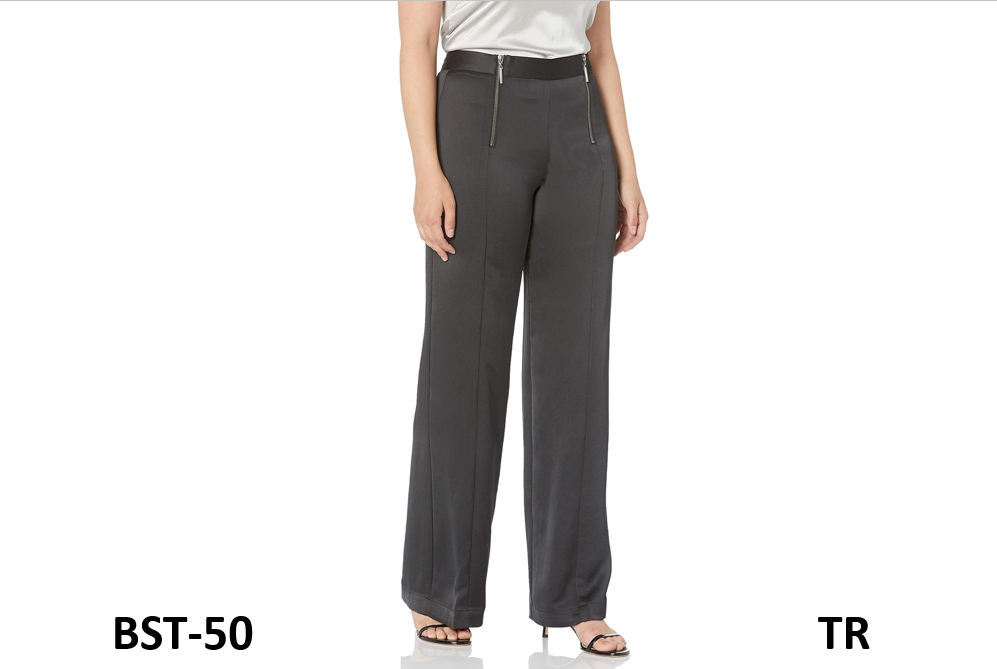 Nanette Lepore Women's Screenwriter Pant, Polyester, Zipper, Black, 6