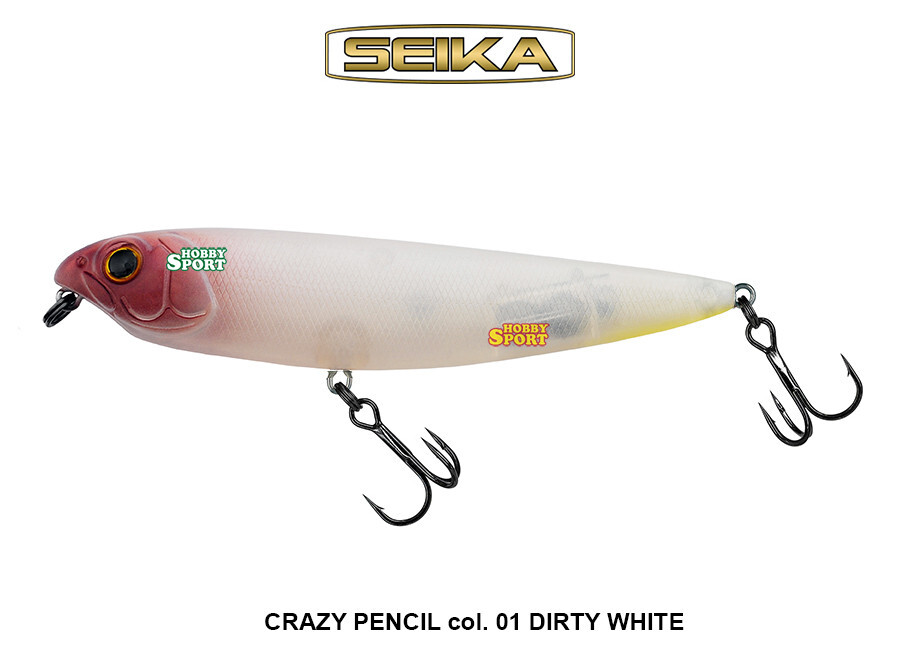 WTD SEIKA CRAZY PENCIL 60 COL 01 WHITE FLOATING 4 GR WALKING THE DOG - SPINNING