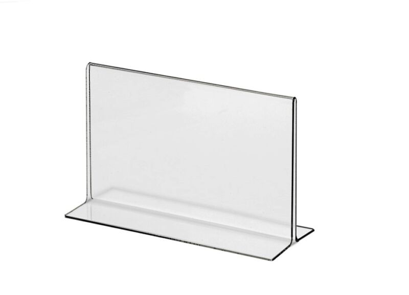 Acrylic Sign Holder Bottom Loading Table Tent