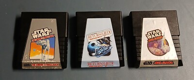 Atari 2600 3 Star Wars Games Jedi Arena Empire Strikes Back & Return Of The Jedi