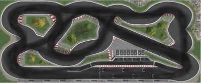 NEU Racetrack Rennstrecke  Turbo Racing oder Nano Racer 250cm x 100cm