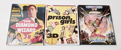NEW Diamond Wizard  Prison Girls  Treasure 4 Crowns Blu-ray 3D w/ Slipcover LOT