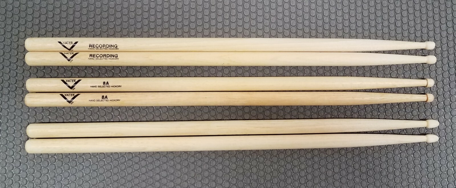 LOT OF 5 PAIRS VATER AND VIC FIRTH DRUMSTICKS