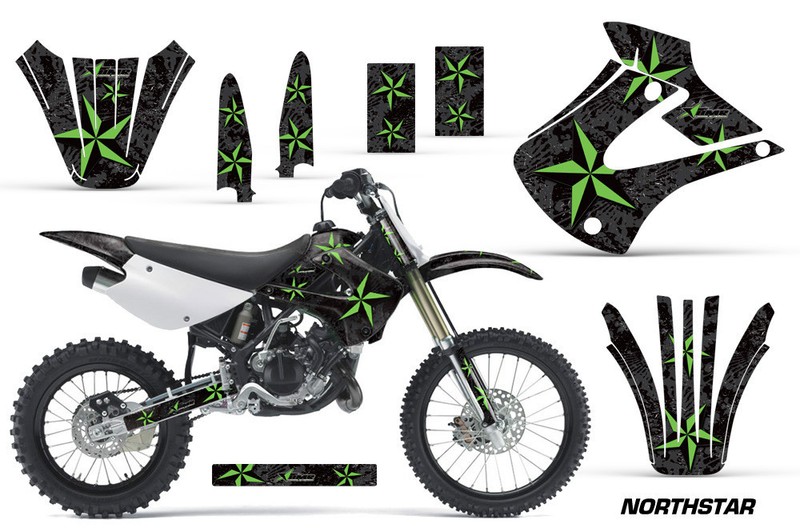 SaletÃ© Moto Autocollant Graphique Kit Housse Pour Kawasaki Kx85 Kx100