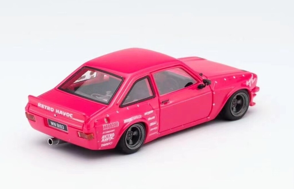 GB Inno 1:64 Pink Escort MK2 Pandem Coupe Sports Model